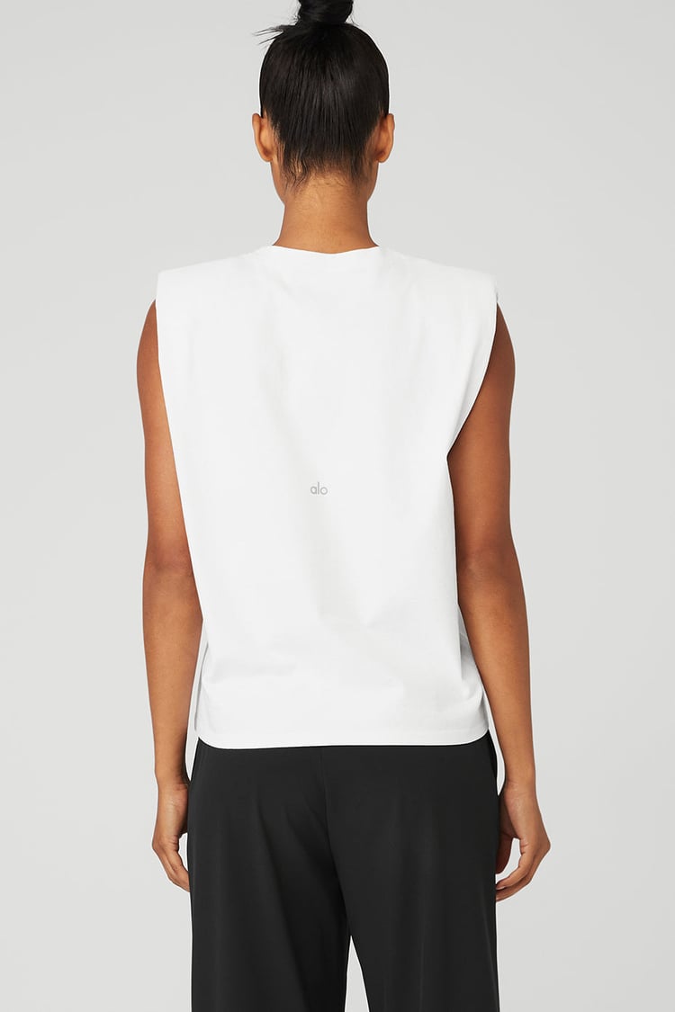 Muscle tee with shoulder pads new arrivals