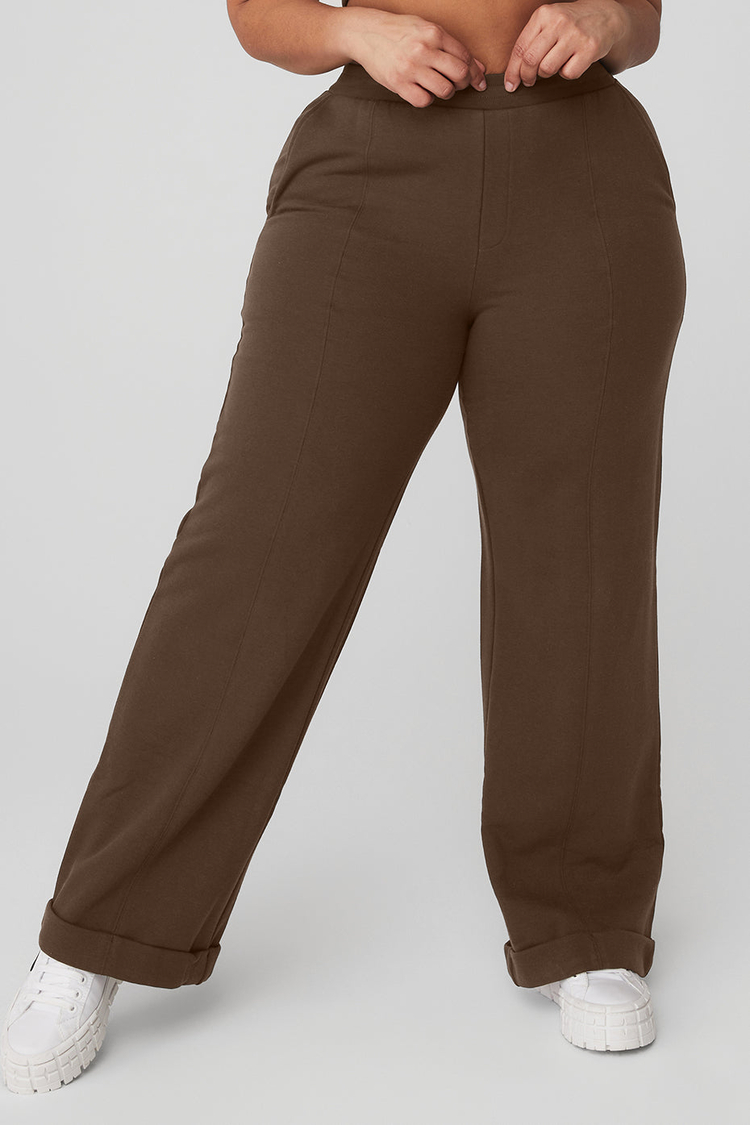 Buy High Waist Trouser Wide Leg Pant online Alo Yoga UAE